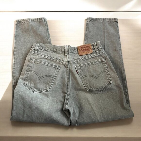 Vintage Levi's 550 Jeans Men's 34x30 Gray Grunge Relaxed Fit Made In USA 03/2000 - Picture 3 of 6